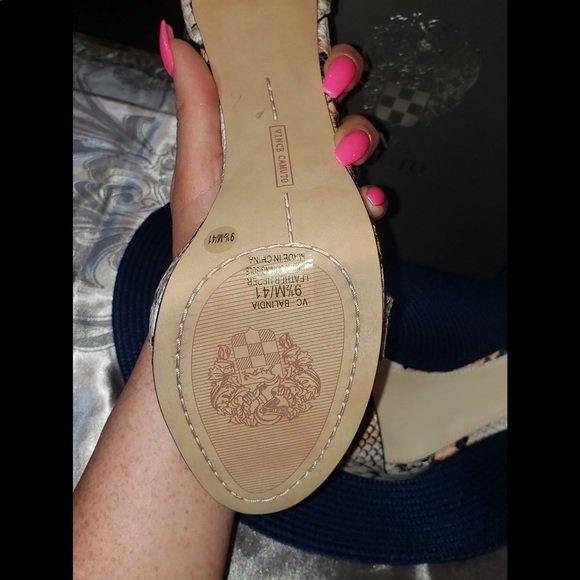 Vince Camuto Snake Print Heels - Picture 7 of 8